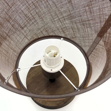 Brilagi - Candeeiro integrado ANTHONY 1xE14/60W/230V carvalho/castanho