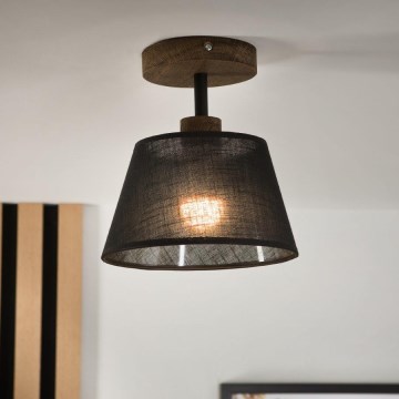 Brilagi - Candeeiro integrado ANTHONY 1xE14/60W/230V carvalho/preto