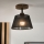 Brilagi - Candeeiro integrado ANTHONY 1xE14/60W/230V carvalho/preto