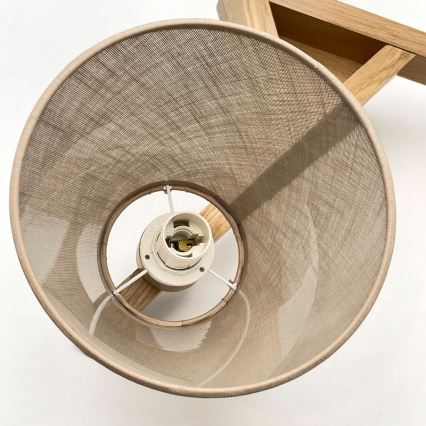 Brilagi - Candeeiro integrado ANTHONY 3xE14/40W/230V carvalho/bege