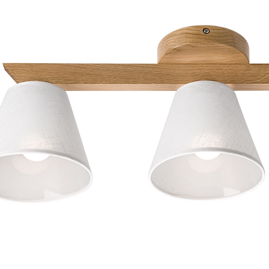 Brilagi - Candeeiro integrado ANTHONY 3xE14/40W/230V carvalho/branco
