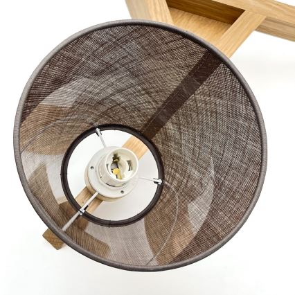 Brilagi - Candeeiro integrado ANTHONY 3xE14/40W/230V carvalho/castanho