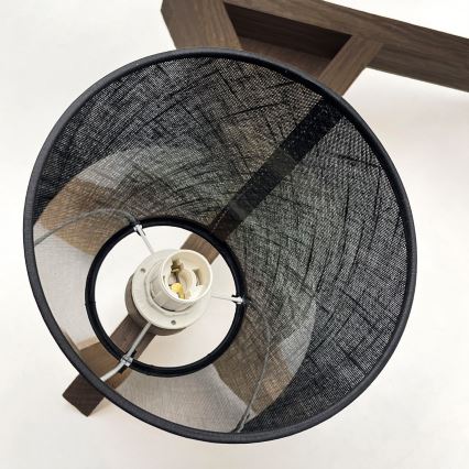 Brilagi - Candeeiro integrado ANTHONY 3xE14/40W/230V carvalho/preto