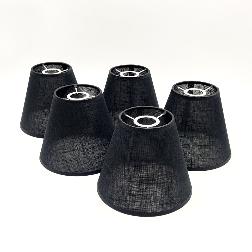 Brilagi - Candeeiro integrado ANTHONY 5xE14/40W/230V carvalho/preto