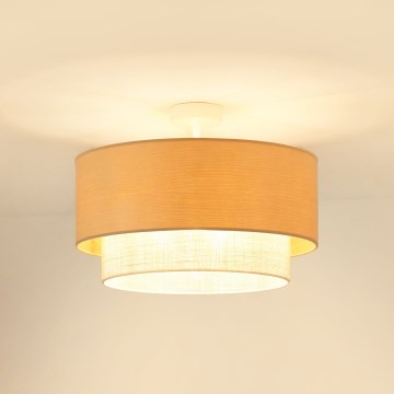 Brilagi - Candeeiro integrado ARIZONA BOHO 1xE27/15W/230V diâmetro 45 cm creme/bege