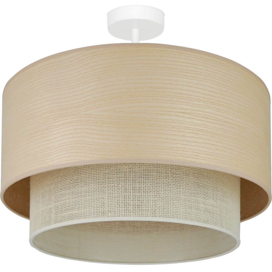 Brilagi - Candeeiro integrado ARIZONA BOHO 1xE27/15W/230V diâmetro 45 cm creme/bege