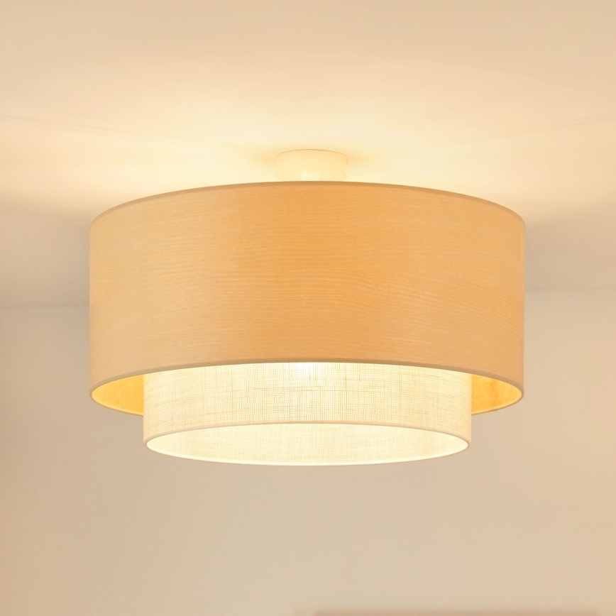 Brilagi - Candeeiro integrado ARIZONA BOHO 1xE27/15W/230V diâmetro 60 cm bege