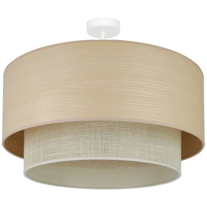 Brilagi - Candeeiro integrado ARIZONA BOHO 1xE27/15W/230V diâmetro 60 cm bege