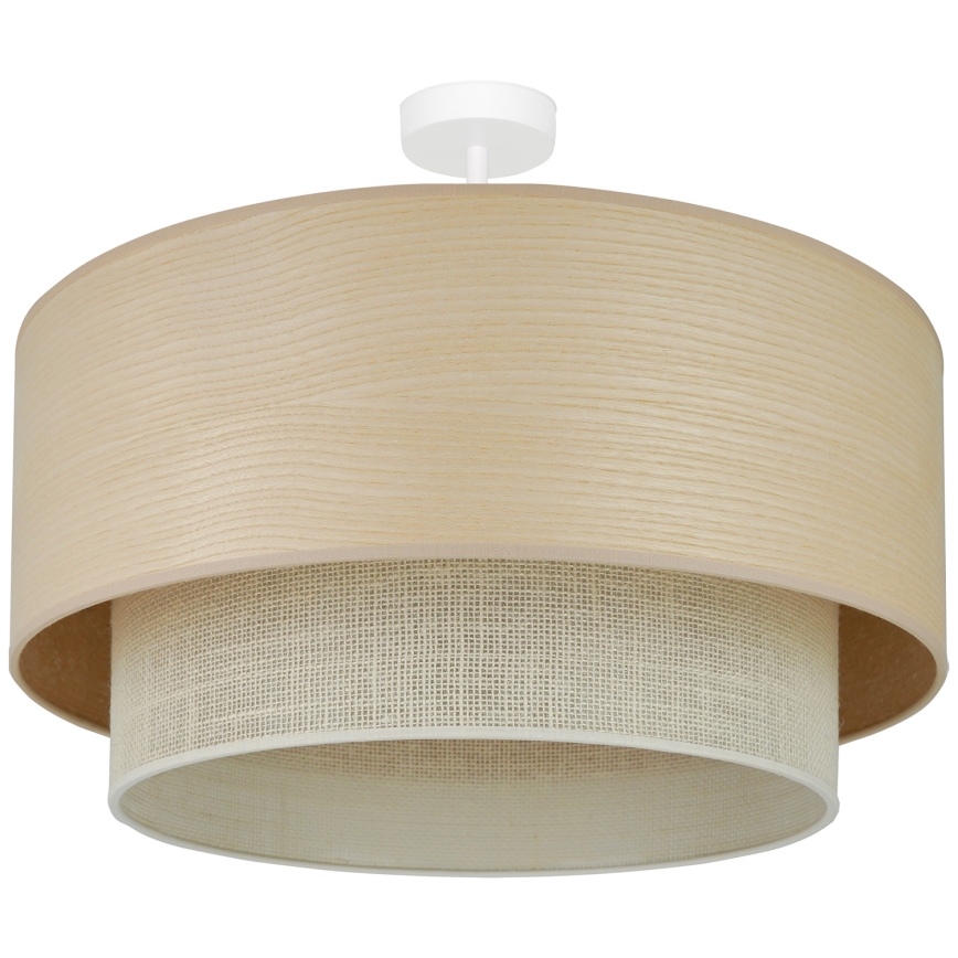 Brilagi - Candeeiro integrado ARIZONA BOHO 1xE27/15W/230V diâmetro 60 cm bege