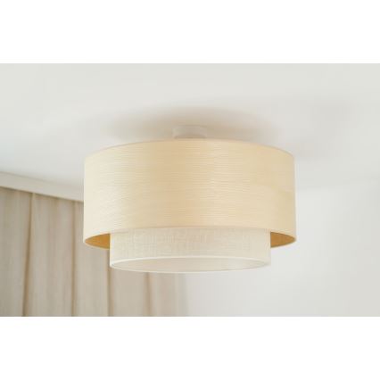 Brilagi - Candeeiro integrado ARIZONA BOHO 1xE27/15W/230V diâmetro 60 cm bege