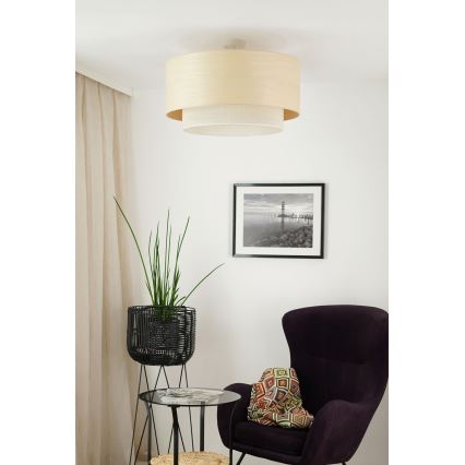 Brilagi - Candeeiro integrado ARIZONA BOHO 1xE27/15W/230V diâmetro 60 cm bege
