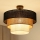 Brilagi - Candeeiro integrado ASPEN LUNETA 1xE27/15W/230V diâmetro 45 cm preto/bege/creme