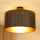 Brilagi - Candeeiro integrado BOSTON ROLLER 1xE27/15W/230V diâmetro 45 cm palha castanho/dourado