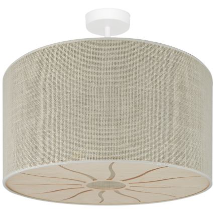 Brilagi - Candeeiro integrado COUNTRY ROLLER 1xE27/15W/230V diâmetro 45 cm creme