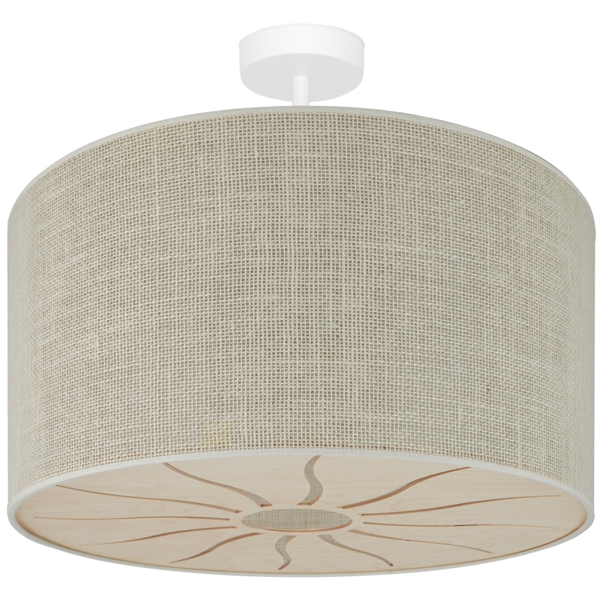 Brilagi - Candeeiro integrado COUNTRY ROLLER 1xE27/15W/230V diâmetro 45 cm creme