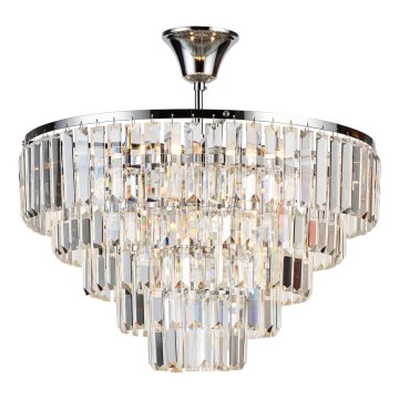 Brilagi - Candeeiro integrado CRYSTAL 5xE14/40W/230V cromado brilhante