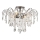 Brilagi - Candeeiro integrado CRYSTAL 6xE14/60W/230V cromado brilhante