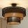 Brilagi - Candeeiro integrado DAKOTA LUNETA 1xE27/15W/230V diâmetro 45 cm preto/bege