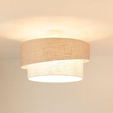Brilagi - Candeeiro integrado DOVER SHINE 1xE27/15W/230V diâmetro 50 cm cinzento/creme