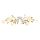 Brilagi - Candeeiro integrado FLORA 6xE14/60W/230V dourado/creme/pátina