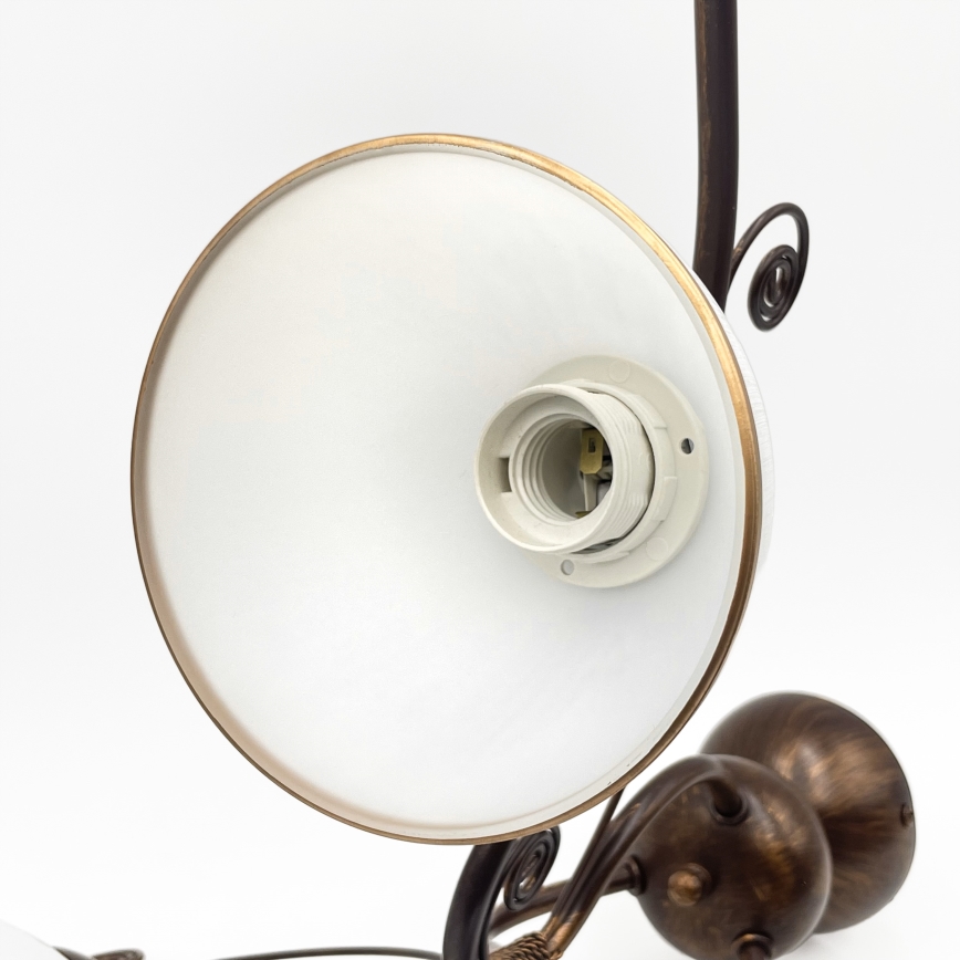 Brilagi - Candeeiro  integrado LED ANTICO 3xE27/60W/230V bronze pátina
