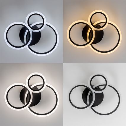 Brilagi - Candeeiro integrado LED com regulação ORBITS LED/40W/230V 3000-6500K preto + comando