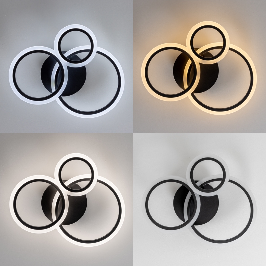 Brilagi - Candeeiro integrado LED com regulação ORBITS LED/40W/230V 3000-6500K preto + comando