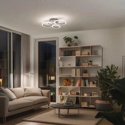 Brilagi - Candeeiro integrado LED com regulação ORBITS LED/50W/230V 3000-6500K antracite + comando