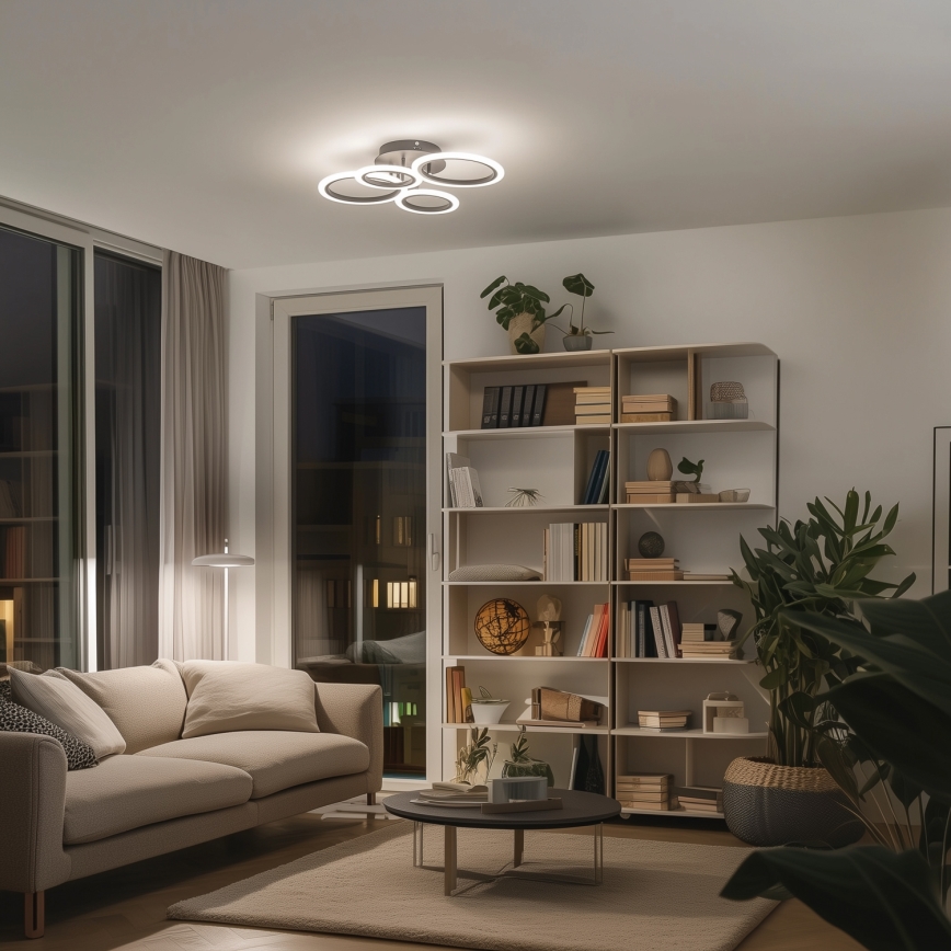 Brilagi - Candeeiro integrado LED com regulação ORBITS LED/50W/230V 3000-6500K antracite + comando
