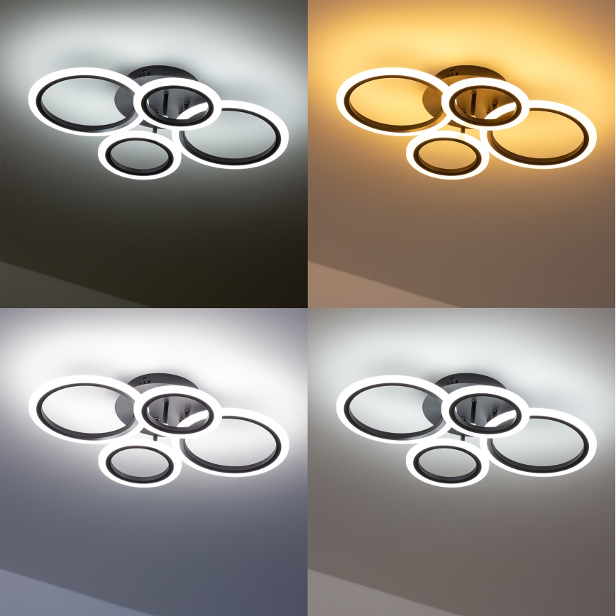 Brilagi - Candeeiro integrado LED com regulação ORBITS LED/50W/230V 3000-6500K antracite + comando