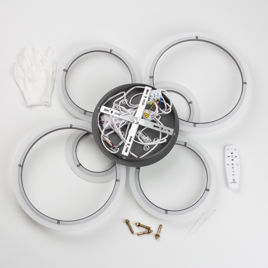 Brilagi - Candeeiro integrado LED com regulação ORBITS LED/85W/230V 3000-6500K antracite + comando