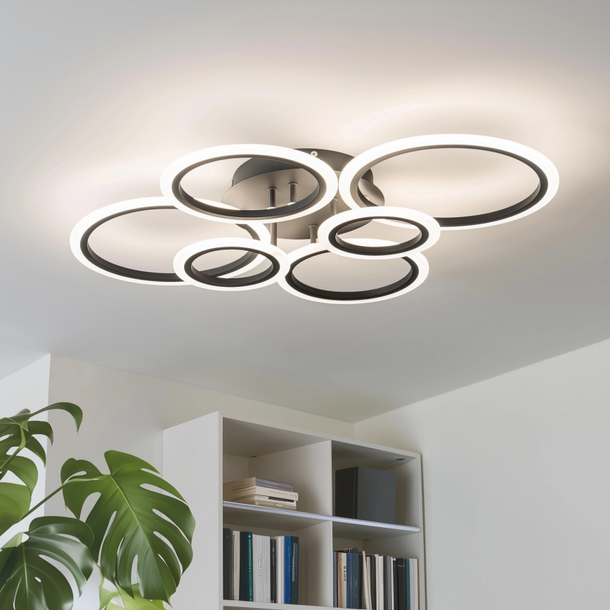 Brilagi - Candeeiro integrado LED com regulação ORBITS LED/85W/230V 3000-6500K preto + comando