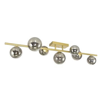 Brilagi - Candeeiro  integrado LED MILLA 7xG9/3W/230V dourado/fumado