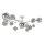 Brilagi - Candeeiro  integrado LED MISTEL 15xG9/3W/230V cromado brilhante/fumado
