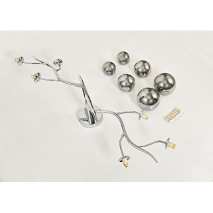 Brilagi - Candeeiro  integrado LED MISTEL 6xG9/3W/230V cromado brilhante/fumado