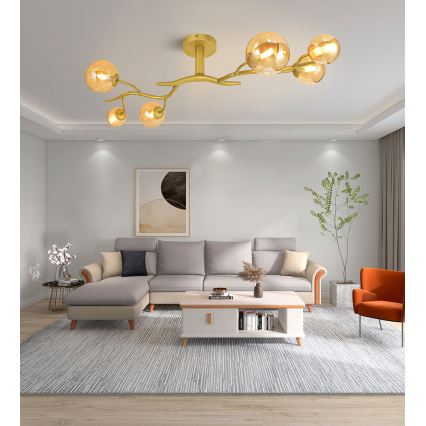 Brilagi - Candeeiro  integrado LED MISTEL 6xG9/3W/230V dourado