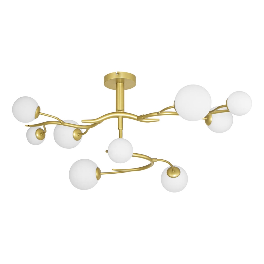 Brilagi - Candeeiro  integrado LED MISTEL 9xG9/3W/230V dourado/branco