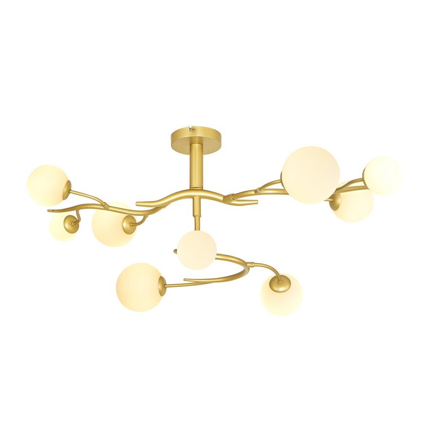Brilagi - Candeeiro  integrado LED MISTEL 9xG9/3W/230V dourado/branco