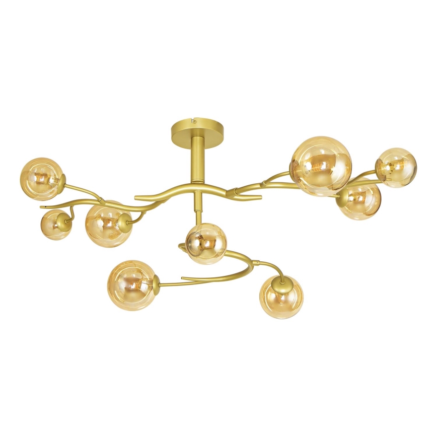 Brilagi - Candeeiro  integrado LED MISTEL 9xG9/3W/230V dourado