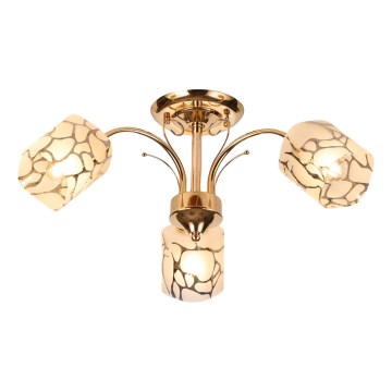 Brilagi - Candeeiro integrado MEGAPOLIS 3xE14/60W/230V dourado