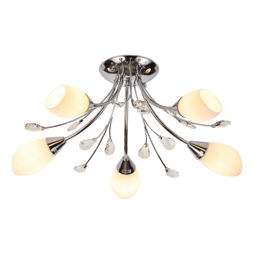 Brilagi - Candeeiro integrado MEGAPOLIS 5xE14/60W/230V cromado brilhante