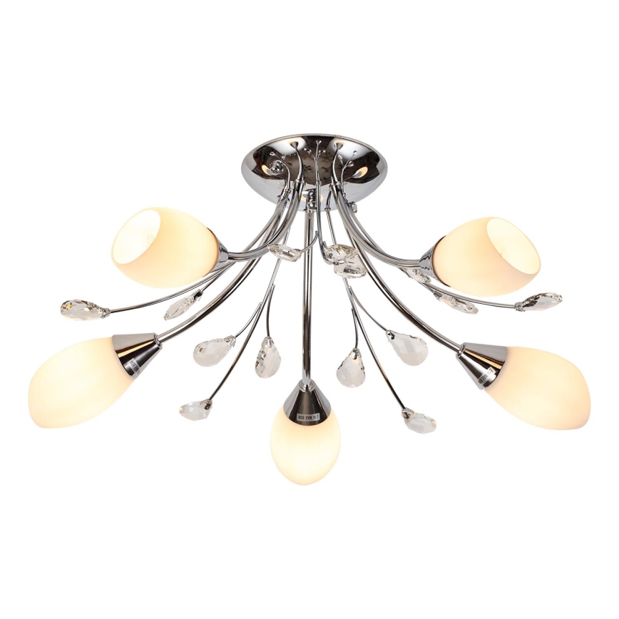 Brilagi - Candeeiro integrado MEGAPOLIS 5xE14/60W/230V cromado brilhante