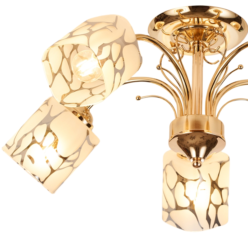 Brilagi - Candeeiro integrado MEGAPOLIS 5xE14/60W/230V dourado