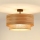 Brilagi - Candeeiro integrado MONTANA BOHO 1xE27/15W/230V diâmetro 45 cm castanho