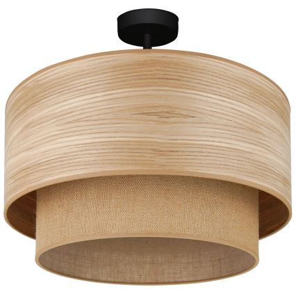 Brilagi - Candeeiro integrado MONTANA BOHO 1xE27/15W/230V diâmetro 45 cm castanho