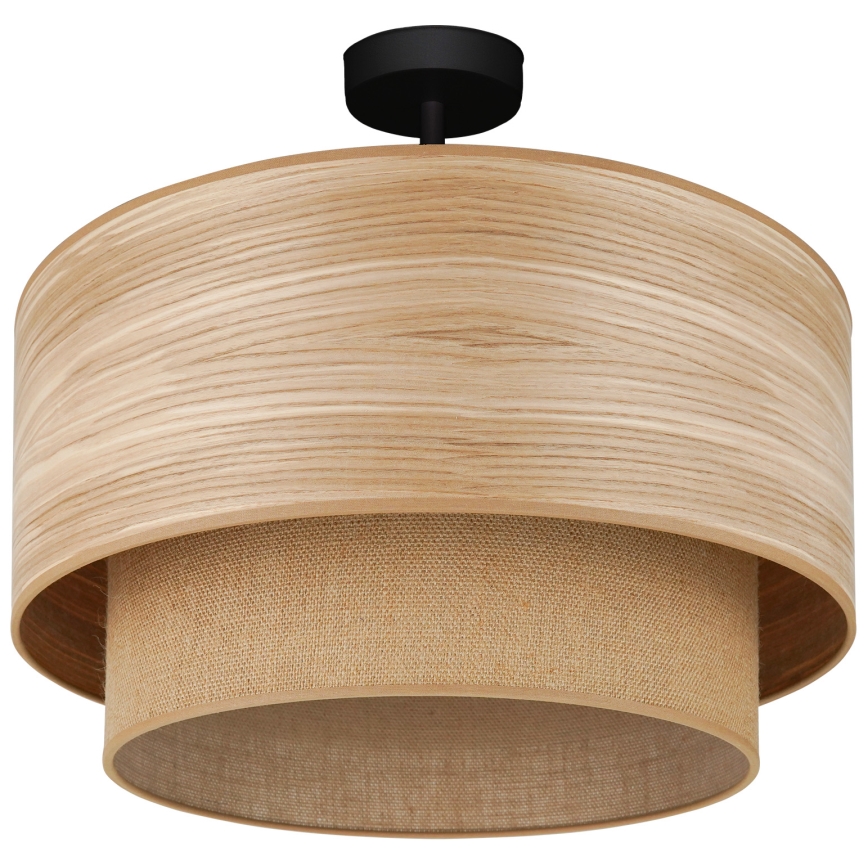 Brilagi - Candeeiro integrado MONTANA BOHO 1xE27/15W/230V diâmetro 45 cm castanho