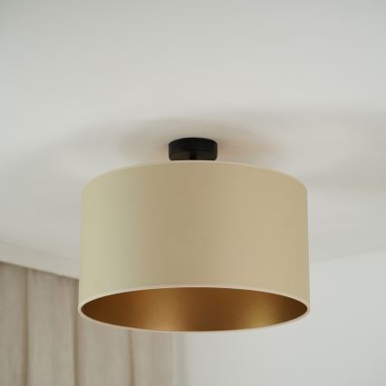 Brilagi - Candeeiro integrado OREGON ROLLER VEGE 1xE27/15W/230V diâmetro 45 cm bege