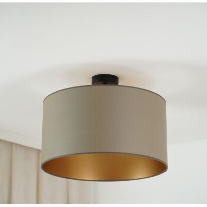 Brilagi - Candeeiro integrado OREGON ROLLER VEGE 1xE27/15W/230V diâmetro 45 cm cinzento