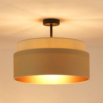 Brilagi - Candeeiro integrado OREGON VEGE 1xE27/15W/230V diâmetro 45 cm bege