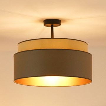 Brilagi - Candeeiro integrado OREGON VEGE 1xE27/15W/230V diâmetro 45 cm cinzento